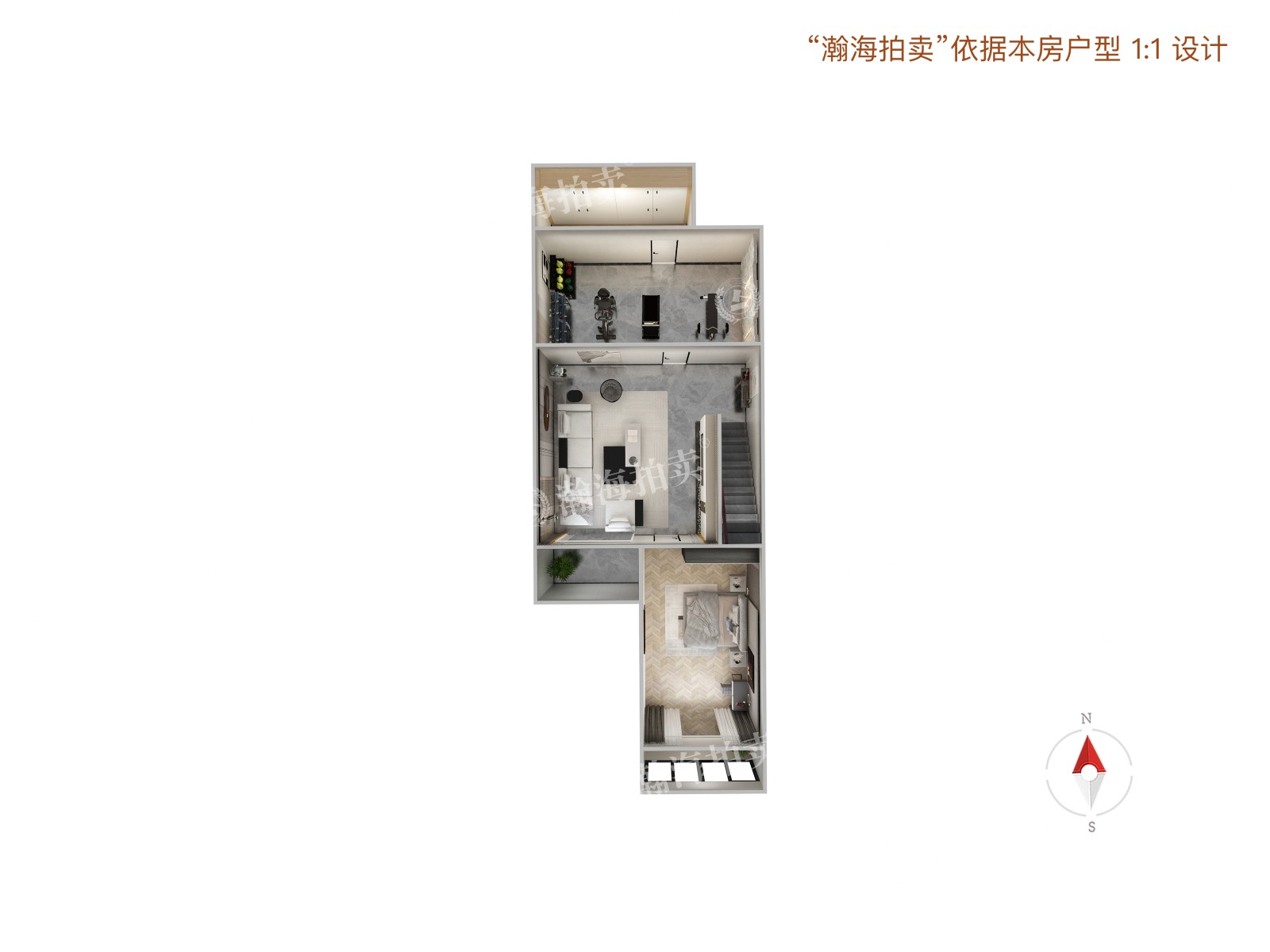 长滩壹号3号楼1单元102室（下叠别墅）