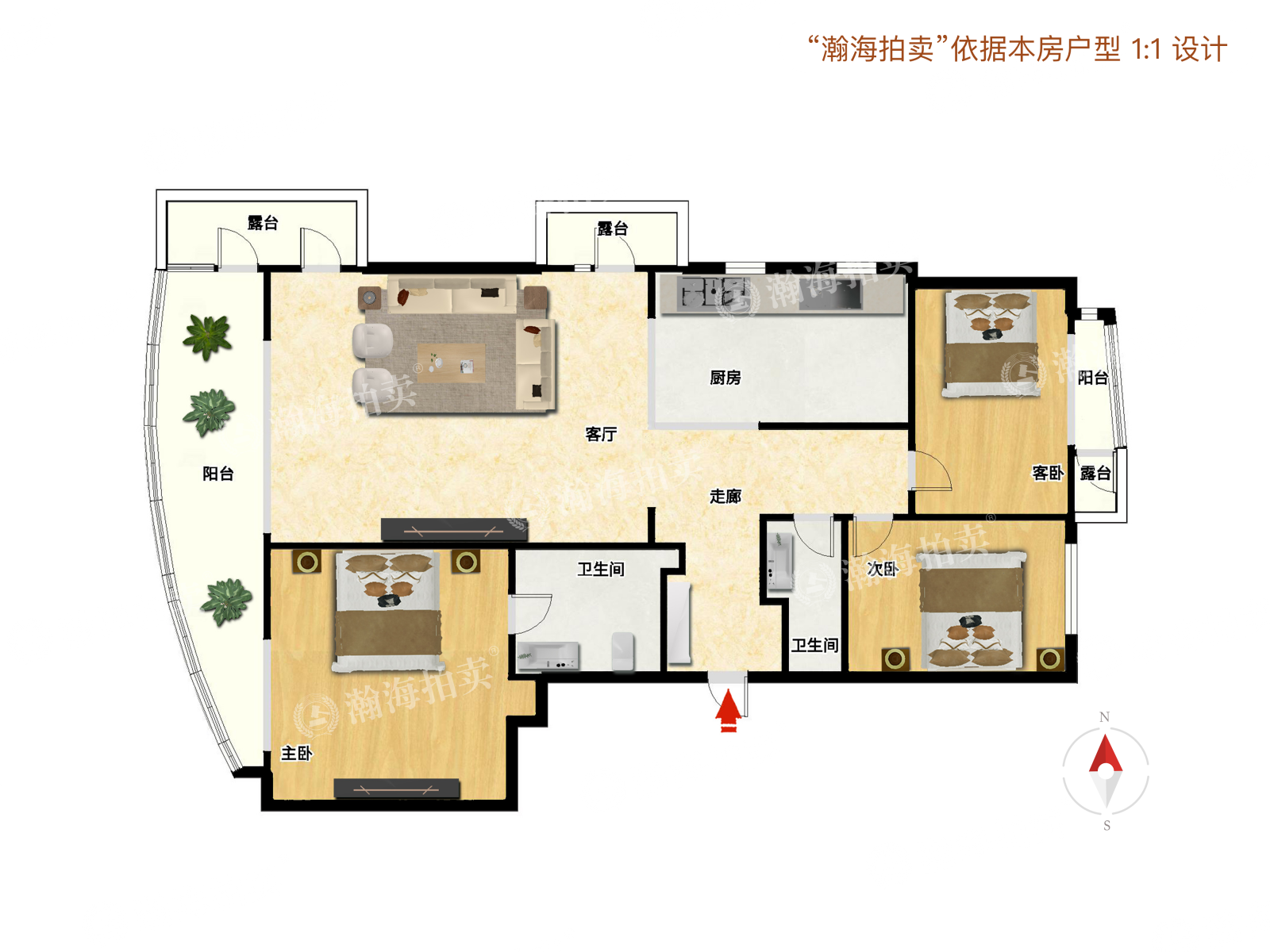 朗琴园6号楼5-7-B室