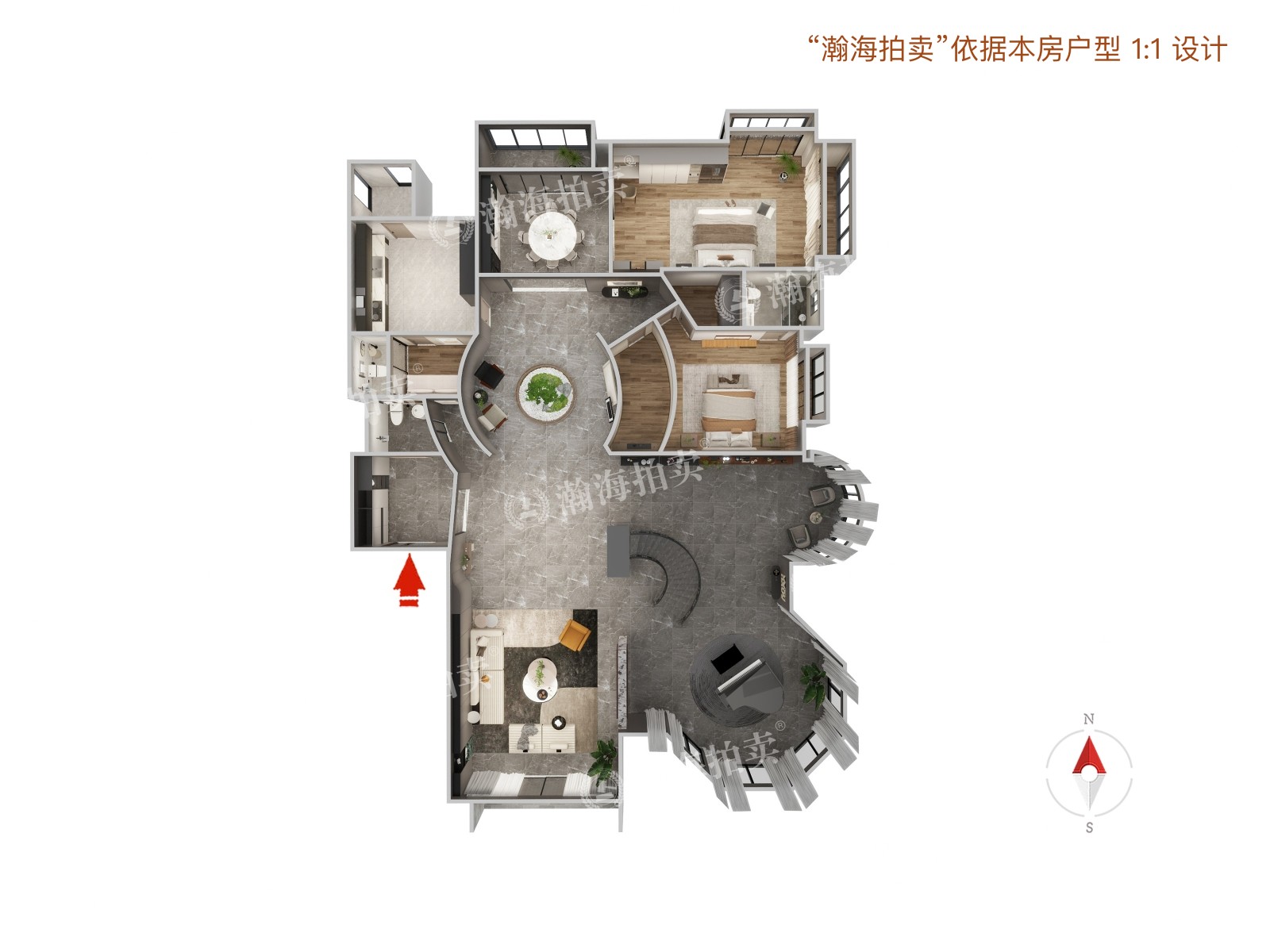 星河湾朗园3号楼4单元1902室（复式）