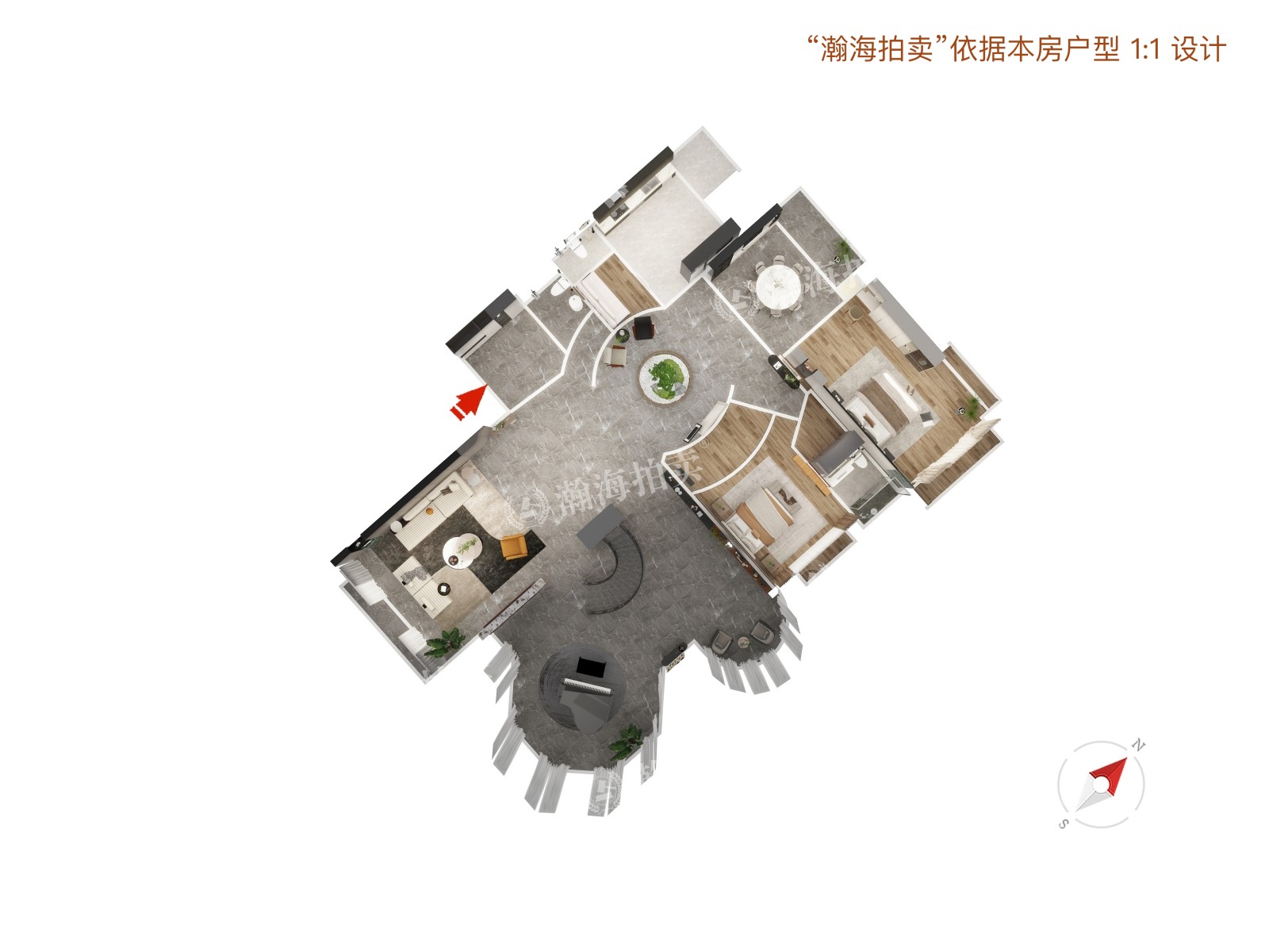 星河湾朗园3号楼4单元1902室（复式）