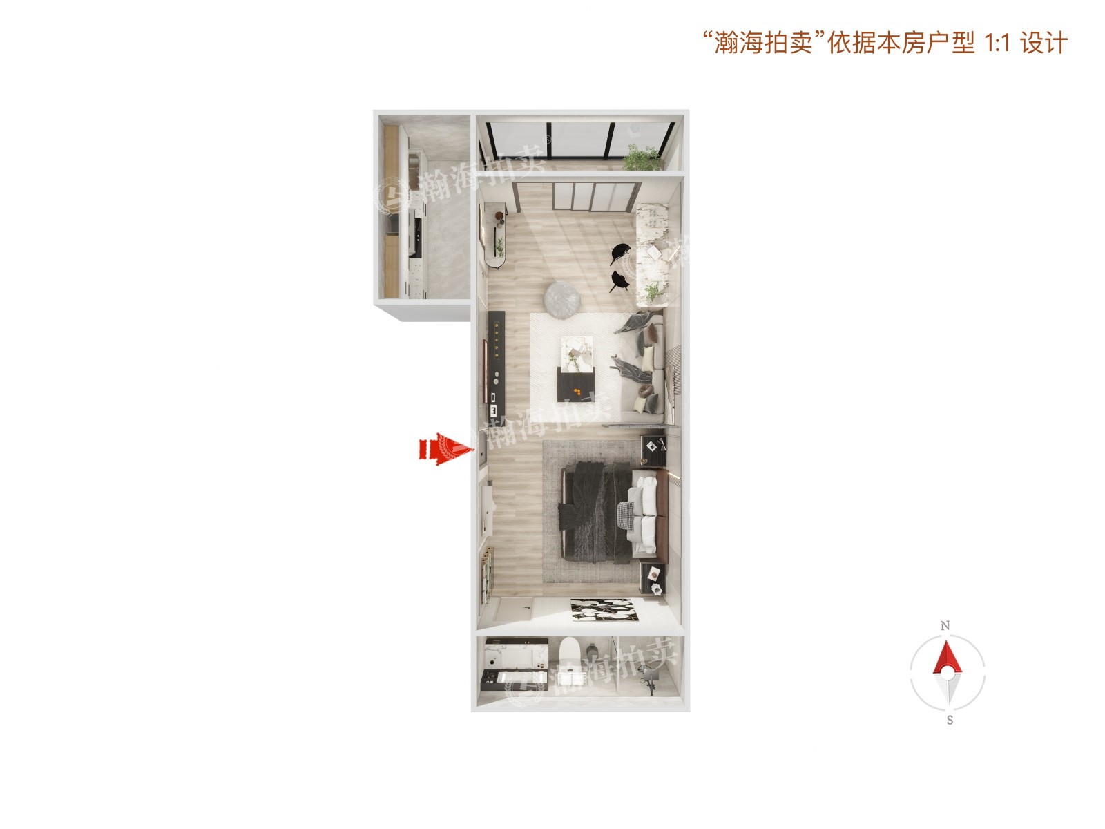 团结湖公寓C楼18G室
