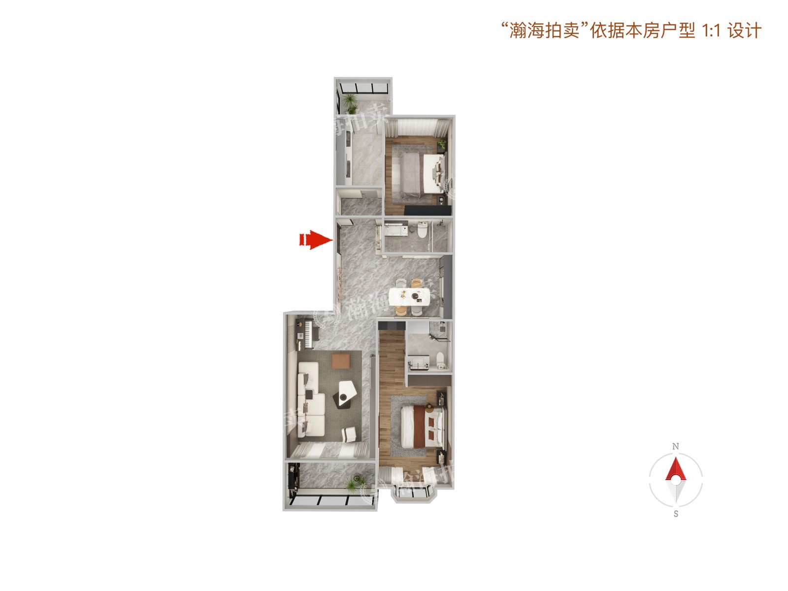 京香福苑3号楼1单元101室（带1地下室）