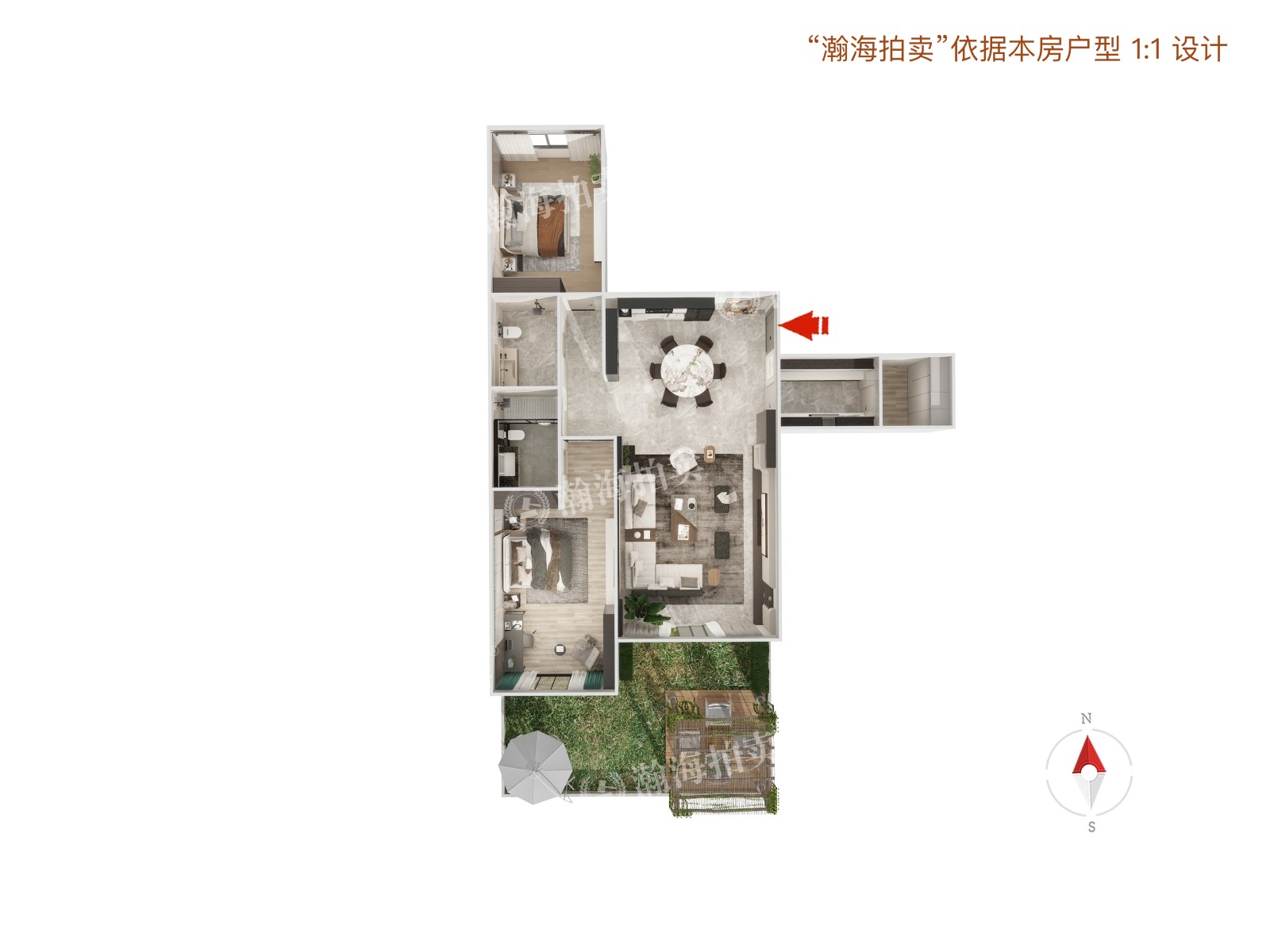 南环里30号楼3单元201室