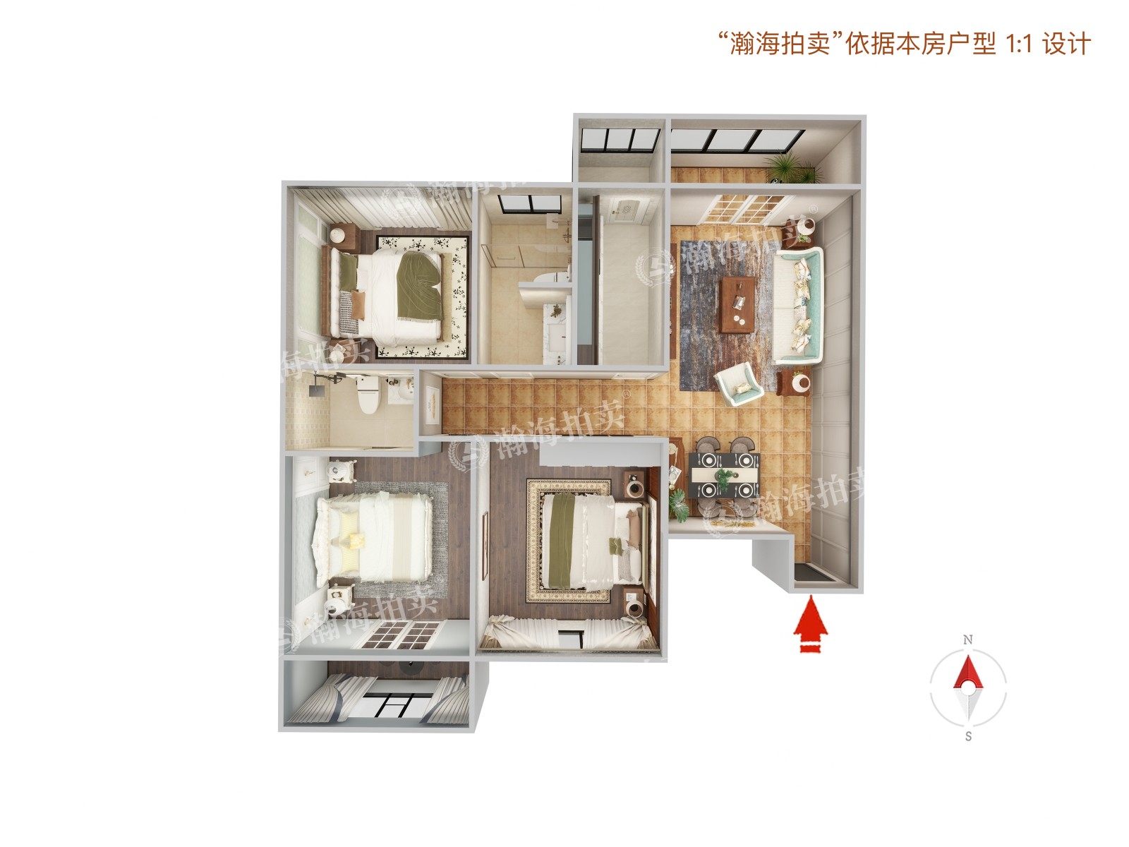 怡海花园富泽园6号楼1单元204室