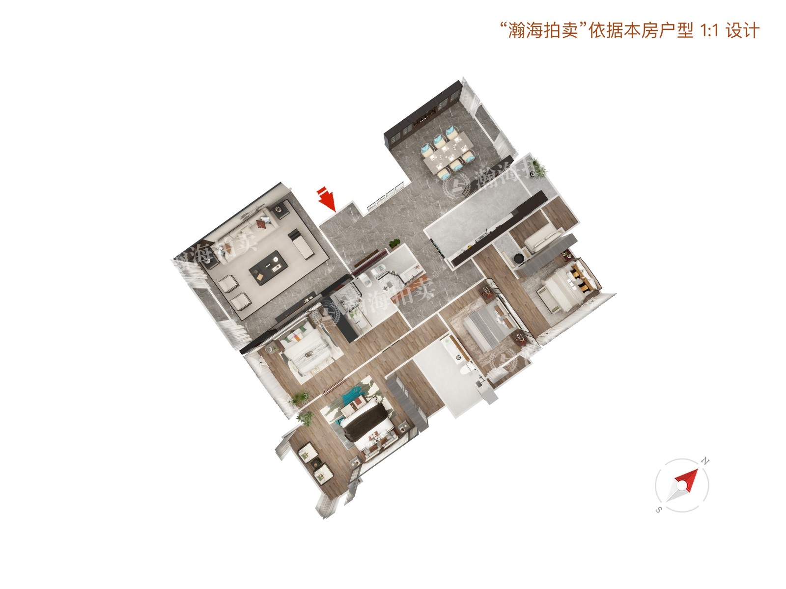 富力城D区33号楼D332001室