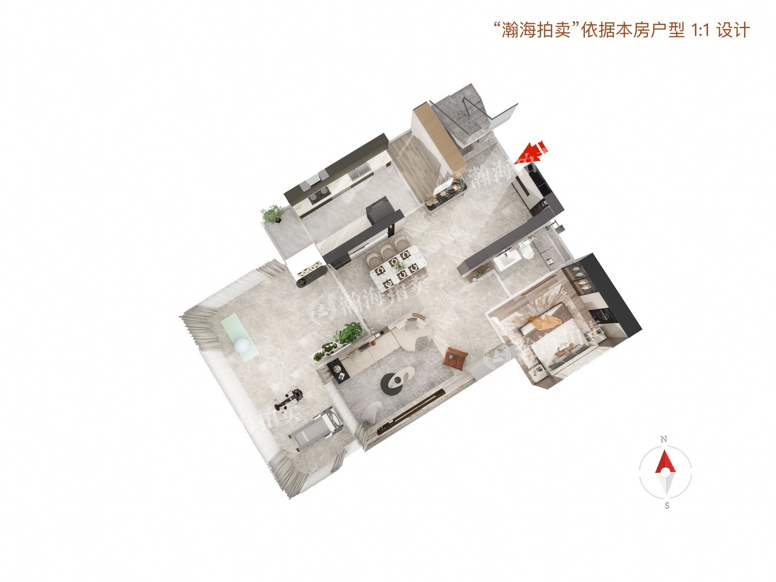 朝庭公寓2号楼6单元102室