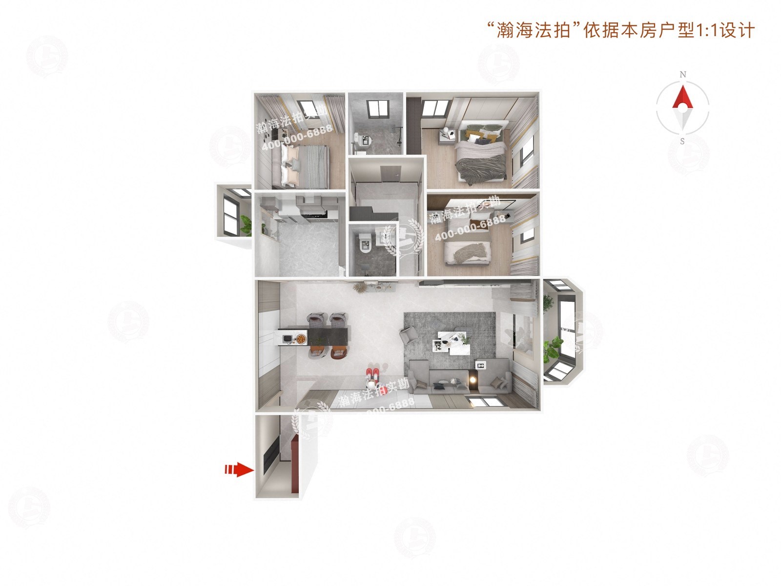 九洲溪雅苑二区9号3单元401室