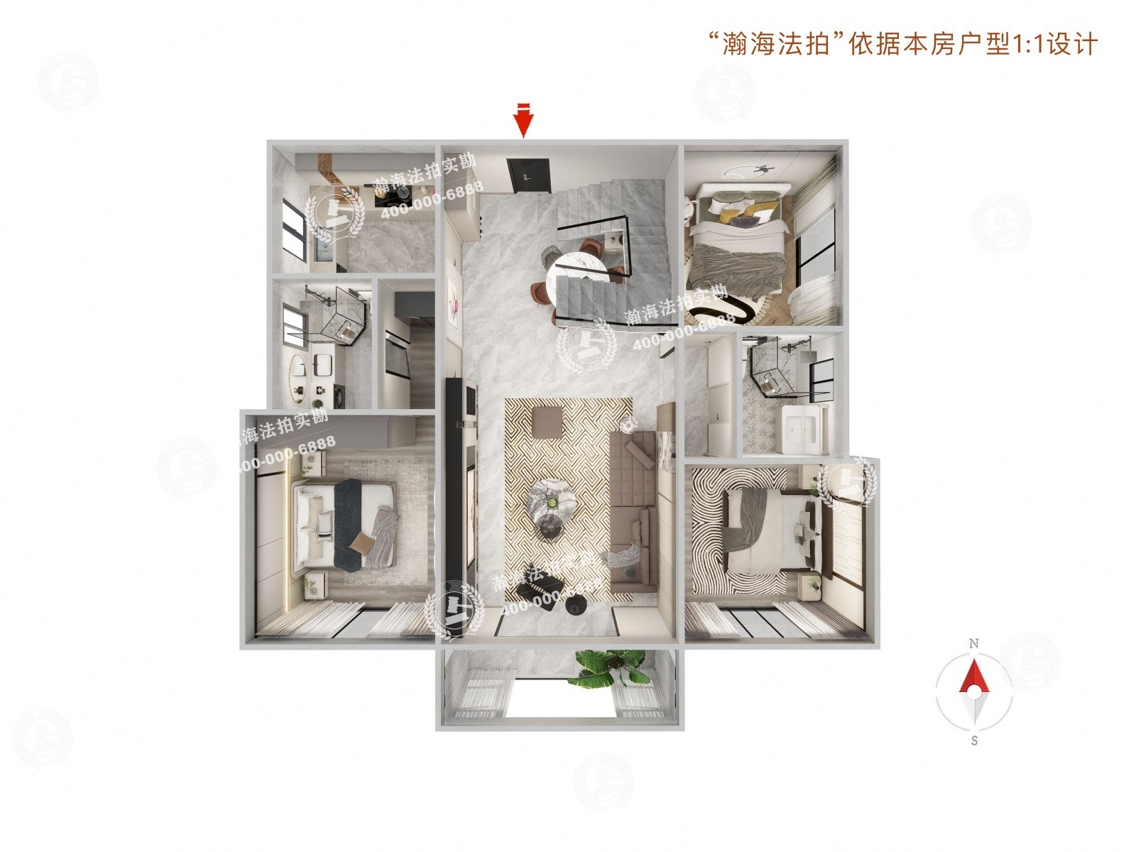 武夷花园紫荆雅园5号楼200单元6C室（跃层）