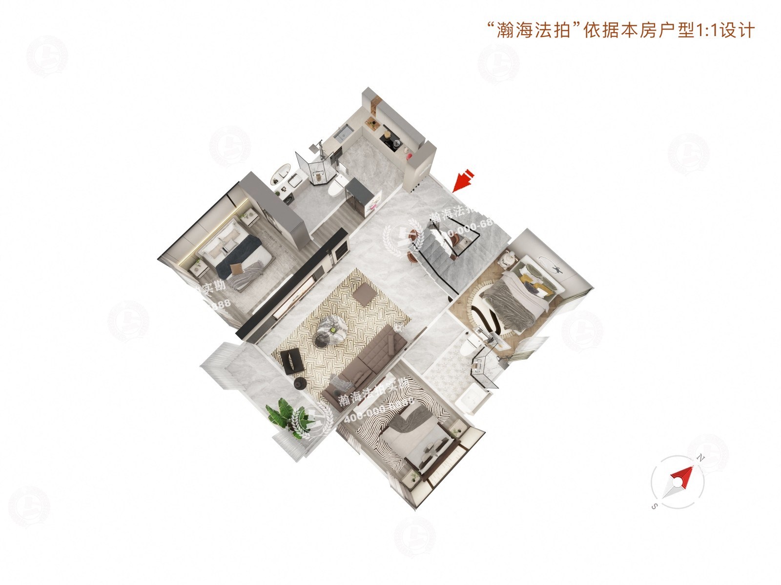 武夷花园紫荆雅园5号楼200单元6C室（跃层）