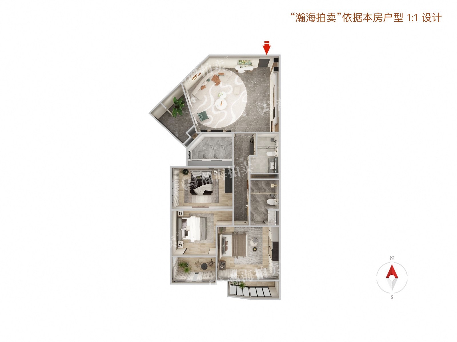 风林绿洲1号楼15B室