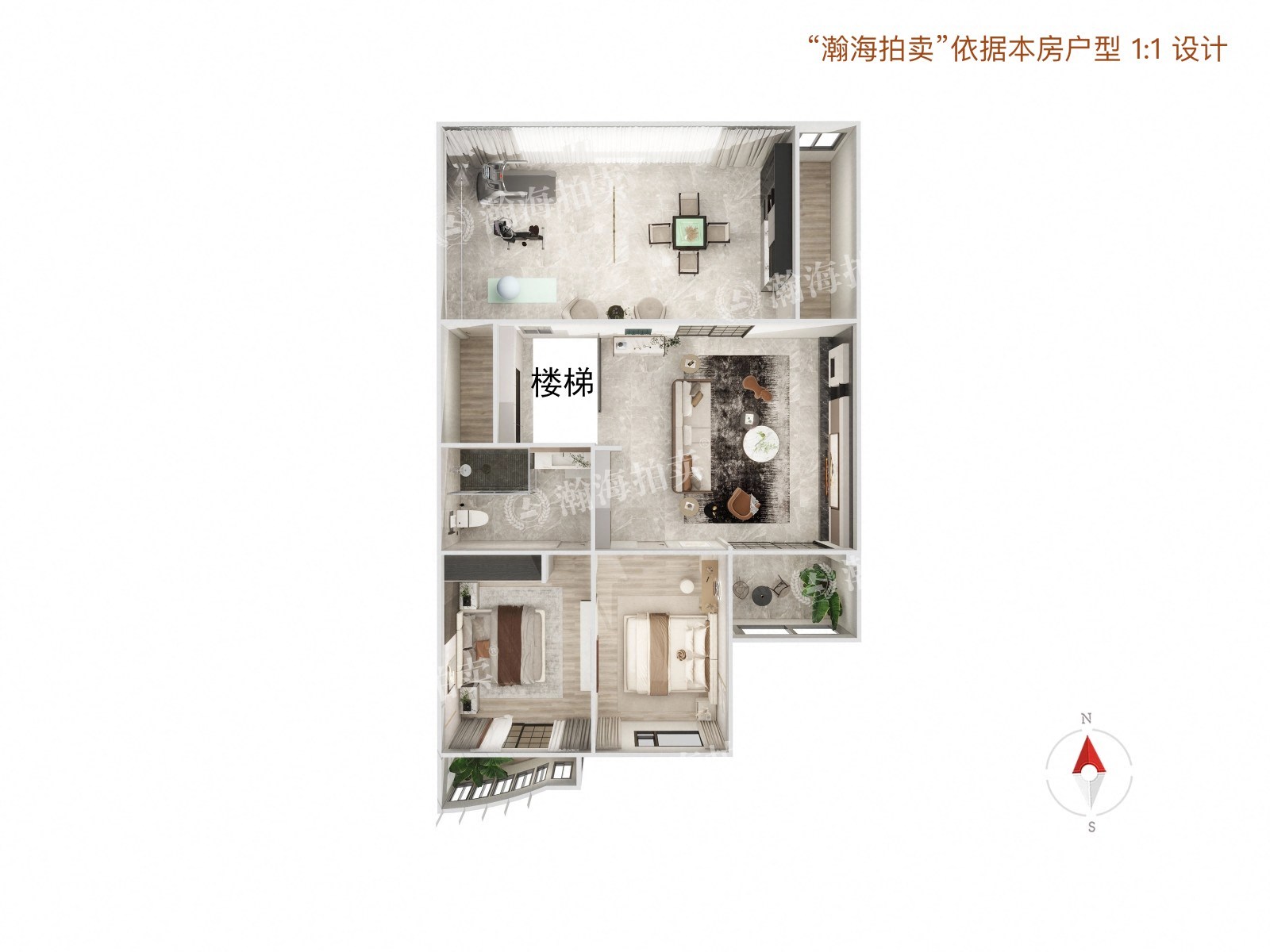 美丽园6号楼2单元601室