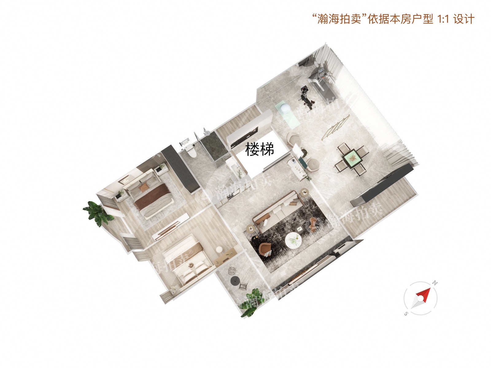 美丽园6号楼2单元601室
