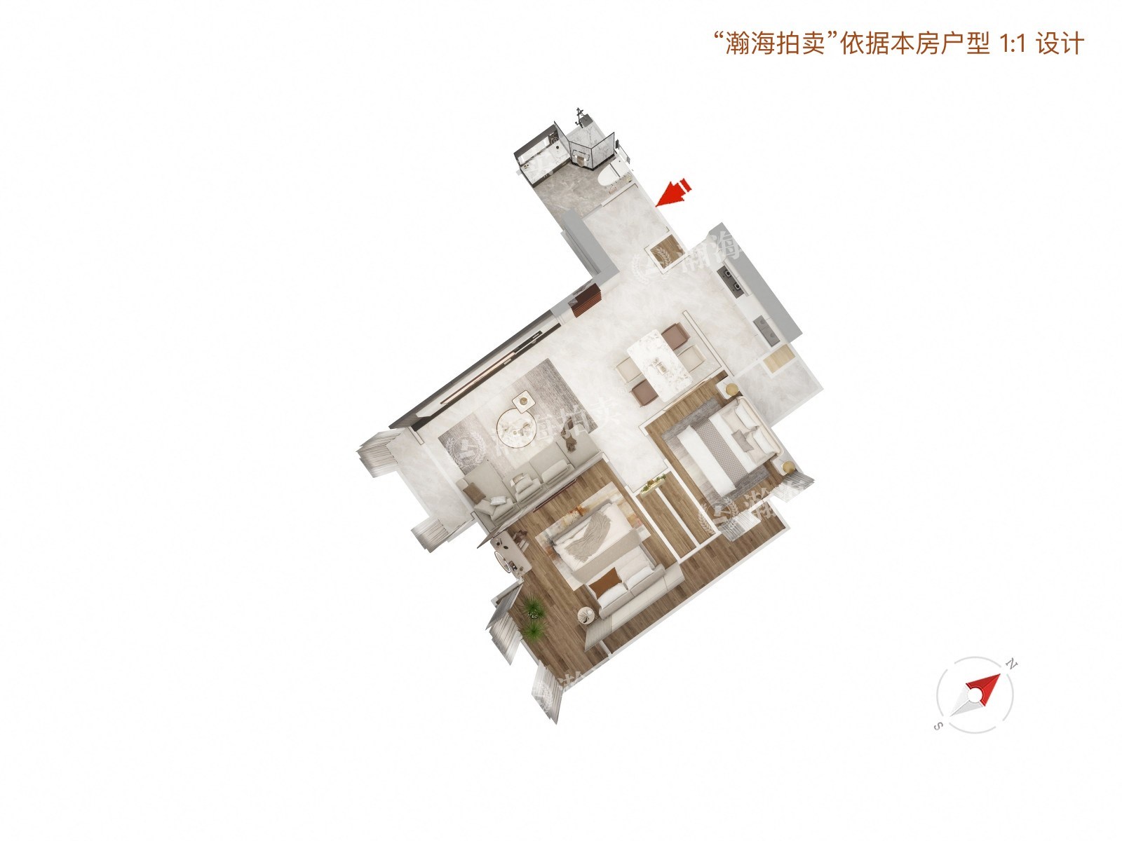 富力又一城C区15号楼203室