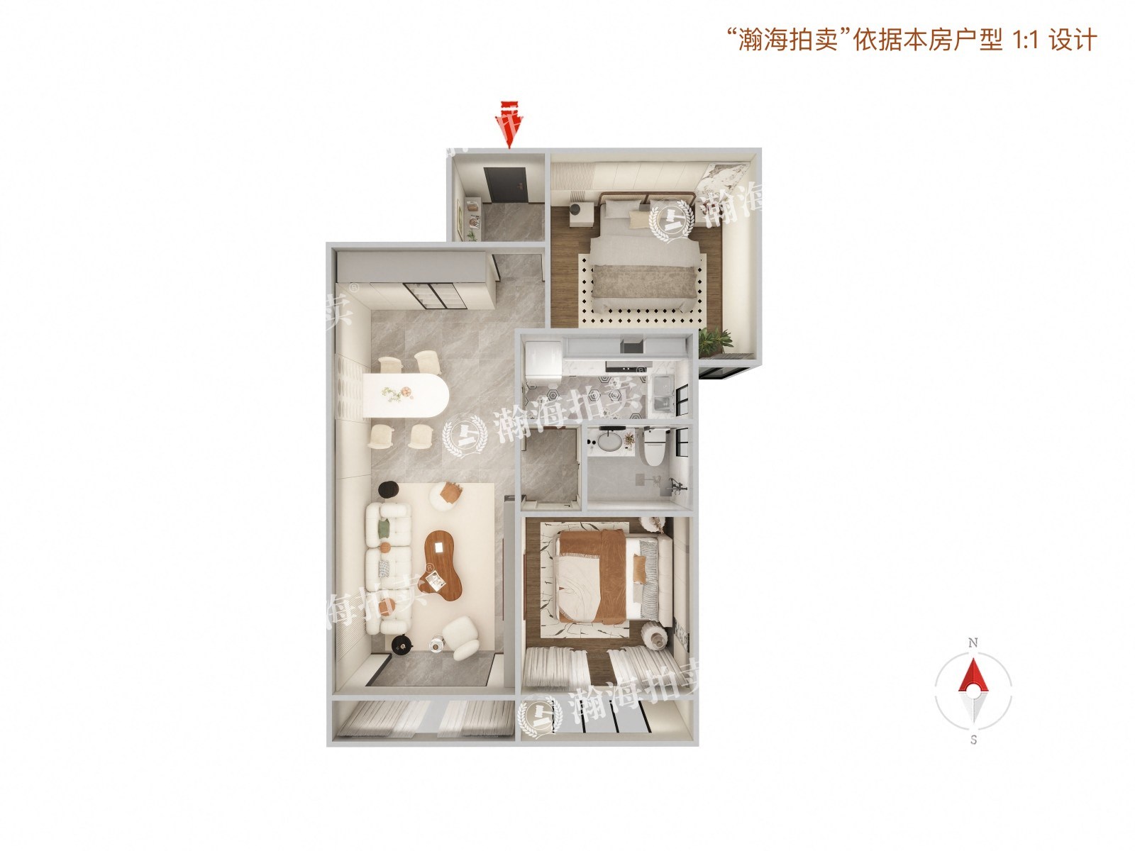 江南府1号楼1单元102室
